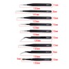 Tweezers Set of 9 Stainless Steel Eyebrow Tweezers with Collection