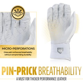 Franklin Sports USA Softball Batting Gloves - Infinite Powerstrap Women's Fastpitch + Softball Gloves - Durable Full Wrap Cage Practice Gloves - Reinforced Wrist - Adult Small - White/Chrome