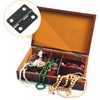 50 Sets Small Hinges for Crafts, 1In Stainless Steel Mini