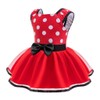Lito Angels Minnie Mouse Baby Girl Dress with Headband, Romper