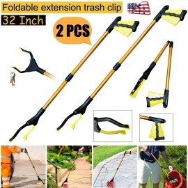 Heavy Duty Reacher Grabber Tool Industrial Pick Up Stick Hand Grip Reach Trash