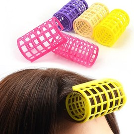 Color Group Small Large Hair Roll Bangs Hair Roll Group Large (4P) / 컬러 구르프 소중대 헤어롤 앞머리 헤어롤 그루프 대(4P)
