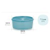 Tupperware Servalier Canister Stacking Cookie One Touch Seal Teal Mint