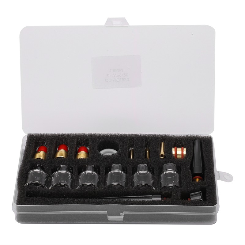 Welding Torch Accessories Kit Glass Cup Nozzle Tungsten Clamp Kit