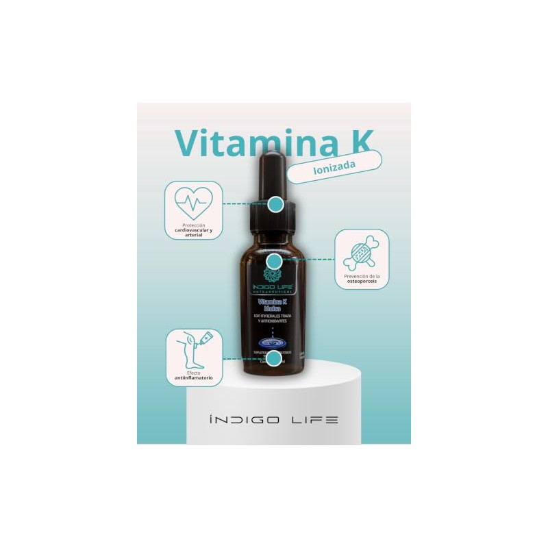 Vitamina K sublingual 30 ml Indigo Life Nutráceuticos