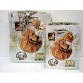 Ruth Maystead Golden Retriever Gift Bag Set of 10 Large & 10 Small Bags (Total 20 Gift Bags)