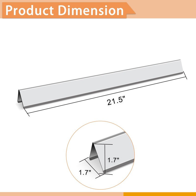 Zemibi 21.5" Flavorizer Bars Replacement for Weber 7534, Weber Spirit