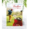 Brother 70th Golf Birthday Card - Medium Sized Card (A5
