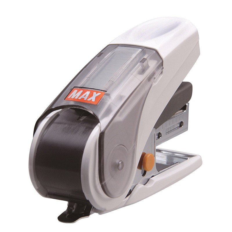 Max HD-10NLK/W Sakuri Stapler, 20 Sheets, Holds 100 Spare Needles,