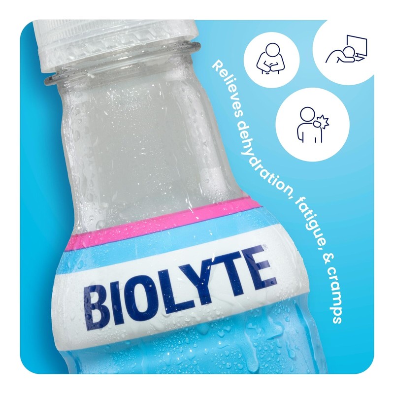BIOLYTE Electrolyte Drink 16 Fl Oz Pack of 12 Hydration