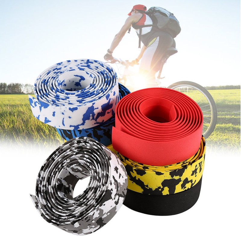 Alomejor 2PCS Road Bike Handlebar Tapes Cycling Handle Wraps Bicycle
