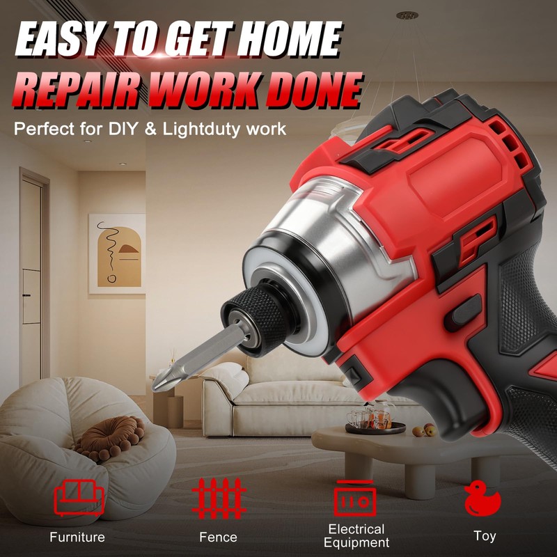 Gpaentsn 1/4" Impact Driver 1770 in-lbs for Milwaukee M18 with