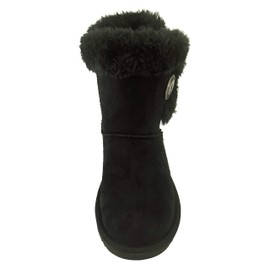 The Doll Maker Girl's Tall Botton Suede Winter Snow Boot (Little Kid/Big Kid) - FBA194015G-2