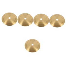 STOBAZA 5 Sets Lighting Accessories Lamp Base Lamp Shade Cover Lampshade Lamp Shade Ring Lamp Shade Adapter Ring Collar Ring for Base Lock Socket Replacement Light Accessories Brass Golden
