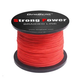 Dingbear 109Yd/100m 135LB/0.60mm Red Braided Fishing Lines 8 Strands Super Strong PE Fishing Wire for Saltwater & Freshwater Fishing