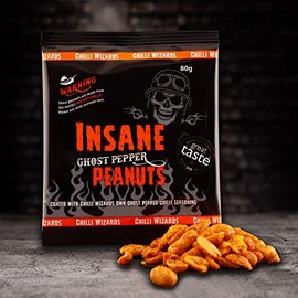 Ghost Pepper Insane Peanuts Hot as Hell Seasoned Peanuts 80g