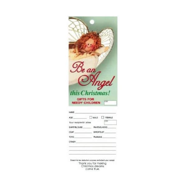Christmas Angel Tags for Church or Organization Giving Tree (Pkg of 100)