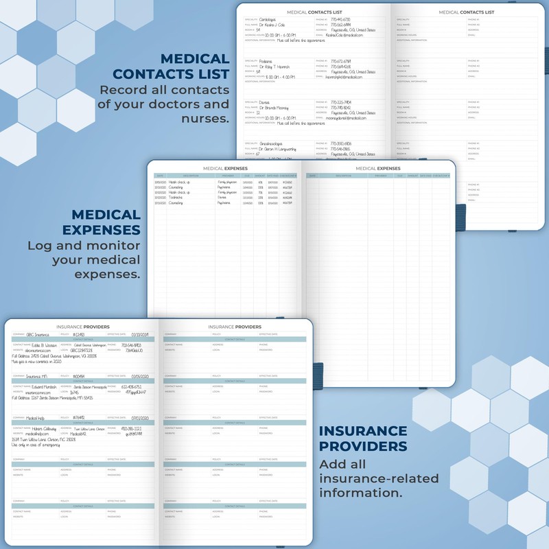 Clever Fox Medical Planner Daily – Health Diary Notebook, Wellness