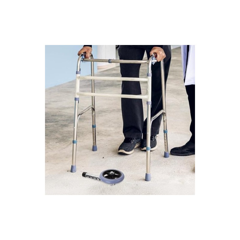 Zimmer Frame with Wheels Replacement Walker Wheel Accessory Silent and