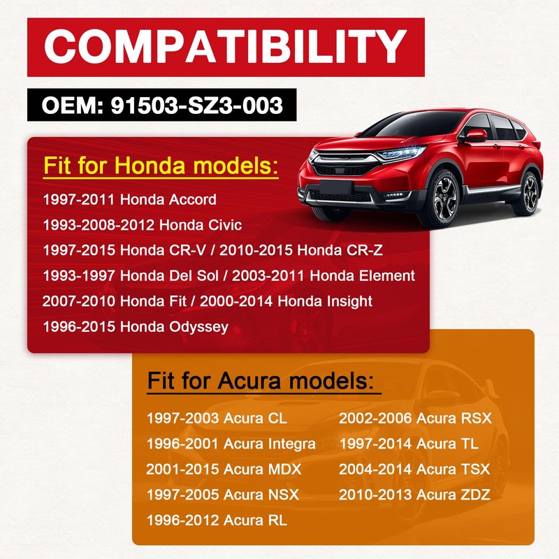 100PCS Fender Bumper Clips 91503-SZ3-003 10mm Fit for Honda and