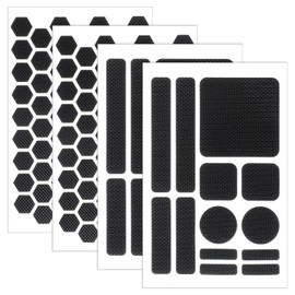 Giantree 4-Pack Anti-Slip Tape Stickers for Phones, Anti-Slip Finger Grip Stickers, Waterproof Pre-Cut Rubber Tape Decals Perfect Accessories for Phones Controllers Mouse Laptops (Black)