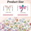 GORGECRAFT 1 Box 160Pcs Mini Resin Butterflies Dragonflies 3D Miniatures