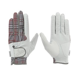 SEQUENTIAL GOLFグローブ DURO 高密着ストレッチ メンズ SQGS-007 Check White/Gray S(21-22cm)