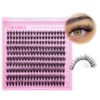 Yawamica Wispy Lash Clusters Natural Eyelash Extension 10-14mm Fluffy Eyelash
