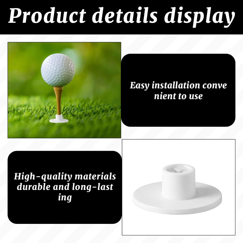 Othrion 5 PCS Rubber Golf Tees for Mats,Golf Tee Holder,Tee
