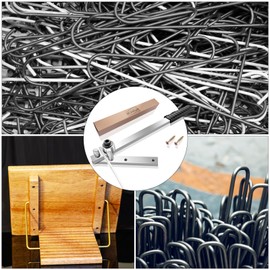 Scxatvd Mini Flat Bar Rod Bender, Rebar Metal Bending Hand Tools for DIY Iron Creative Hangings, Maximum Bendable Diameter 10mm (3/8")