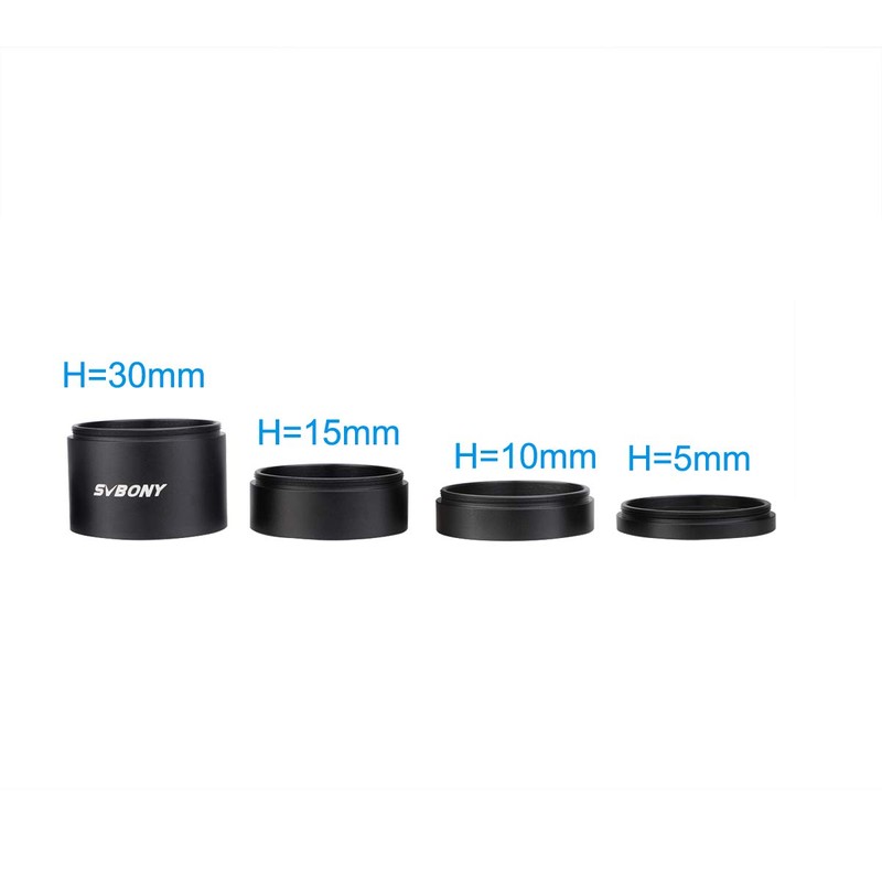SVBONY SV119 Astronomical Telescope Extension Tube Set 5mm 10mm 15mm