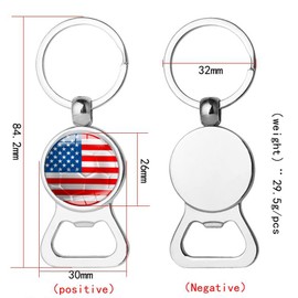 Croatian Flag KeyChain,Croatia Flag Beer Bottle Opener KeyChain for Dad Papa Husband Birthday Anniversary Father's Day Gifts(Croatia)