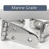 Boat Stainless Steel Strap Hinges for Marine RV Skylight Locker