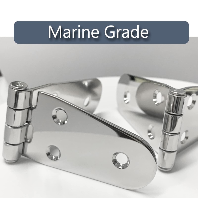 Boat Stainless Steel Strap Hinges for Marine RV Skylight Locker