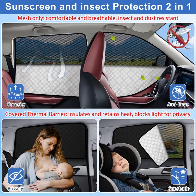XCBYT Sun Protection Car Side Window for VW Golf 8