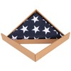 TOPFLAGS Folded American Flag 3x5 Heavy Duty Outdoor USA 420D