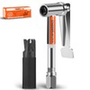 THINKWORK Grease Gun Coupler, 90° Degree Grease Gun Tips, Strong