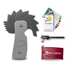 Fire Thread Tool - Hydrant Fitting Thread Gauge Tool for NH/NST, NPT Taper +More