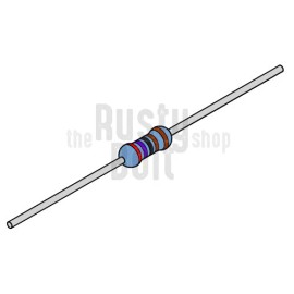 The Rusty Bolt Shop Resistors - 1/4 w (0.25 watt) - 2.7K ohm - 1% Tolerance - Metal Film - New - 10