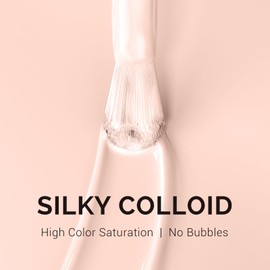 MelodySusie MelodySusie 15ML Nude Pink Gel Nail Polish,Nails Soak Off UV LED Milky Nude Gel Polish Gift for Women Nail Art Manicure Salon DIY Nail Design Decoration at Home-A2401