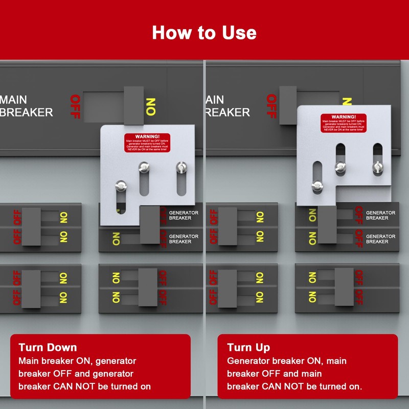 Natupal Generator Interlock Kit Compatible with Square D QO or
