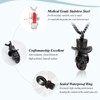 XSMZB Urn Necklace for Ashes Skull Cremation Jewelry for Ashes