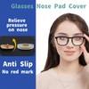 5 Pairs Slip-on Nose Pads Covers,Soft Silicone Eyeglasses Nosepads Anti-Slip