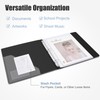 Uquelic Presentation Ring Binder, A4 Display Folder with 50 Punched