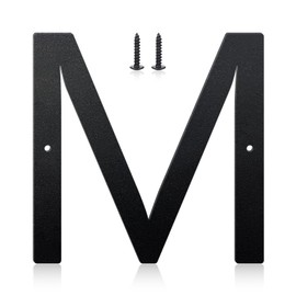 3 Inch House Numbers and Metal Letters for Outdoor Signs, House Numbers for Outside, Aluminum Address Letters and Numbers for Door, Mailbox, Garden, Perfect for Home or Office (Letter M)