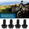 5pcs M8x18mm Black Crank Arm Bolts - Suitable for Mountain