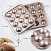 Yomvzake Donut Hole Baking Pan Set of 2, Mini Round