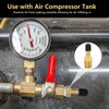 YELUN 1/4" NPT Tank Valve, Brass Schrader Valve for 1/4