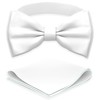 Adam Young Corbata de Moño con Pañuelo en caja para