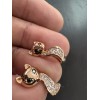 Unbranded 585 14K RG Rose Gold Stamped Natural Zircon Fox